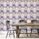 Papel de Parede Ikat Azul, Vinílico Autoadesivo, Fácil Faça-Você-Mesmo para Quarto Infantil e Sala de Brincadeiras - S4Sassy 63,5 cm (L) × 304,8 cm (C) / Azul - Vinil Liso