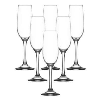 Conjunto com 6 Taças Champagne 190ml Mystic CV244249 Cazza