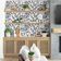 Papel de Parede Autoadesivo Monocromático Pássaros e Galhos, Vinil Removível Cinza, Para Parede de Entrada, Decoração Fácil - S4sassy 63,5 cm (L) × 914,4 cm (C) / Cinza - Vinil Liso