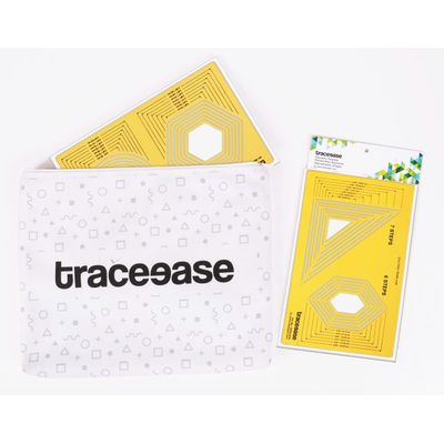 Kit 6 Peças de Estênceis de Patchwork, Régua para Máquina de Costura DIY, Ferramentas de Patchwork para Escritório e Escola - Traceease Amarelo