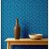 Papel de Parede Decorativo Autoadesivo Poás, Vinil Impermeável Removível, Amigo do Inquilino para Quarto e Sala de Jantar - S4sassy 63,5 cm (L) × 914,4 cm (C) / Azul - Vinil Texturizado