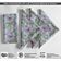 Guardanapos de Musselina de Algodão Azul com Estampa Bloom & Vine, 12 Unid., 51x51 cm, Textura Self-Check, Laváveis - Vargottam 50,8 Cm × 50,8 Cm – Pacote Com 12 Peças / Azul