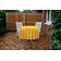 Toalha de Mesa Redonda 147 cm Int./Ext. com Furo para Guarda-Sol Impermeável Pátio Primavera/Verão Quintal/Churrasco Amarela - Vargottam 147,32 Cm × 147,32 Cm – Com Furo Para Guarda-Sol / Amarelo