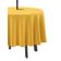 Toalha de Mesa Redonda 147 cm Int./Ext. com Furo para Guarda-Sol Impermeável Pátio Primavera/Verão Quintal/Churrasco Amarela - Vargottam 147,32 Cm × 147,32 Cm – Com Furo Para Guarda-Sol / Amarelo
