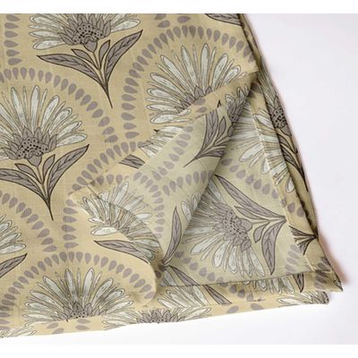 Conj. de 12 Guardanapos Musselina Algodão Tropical 51×51 cm Bege Motivos de Selva, Prim/Verão, Festas, Uso Diário, Lav. à Máq. - Vargottam 50,8 Cm × 50,8 Cm – Pacote Com 12 Peças / Bege