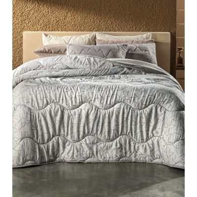 Edredom Blend Comfort Casal Altenburg Cinza UN / Cinza