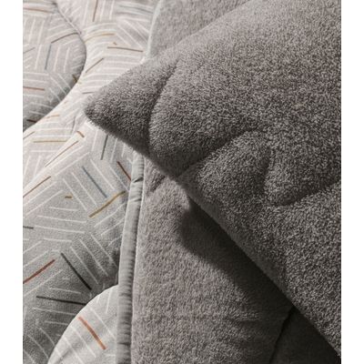 Edredom Blend Comfort Casal Altenburg Cinza UN / Cinza