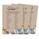 50 Cartões Quadrados Kraft Florais Rústicos em Branco para Preencher Ideias de Presente - Chá de Casamento e Despedida - Inkdotpot 12,7 Cm × 17,78 Cm / Bege - O Que Tem na Sua Bolsa