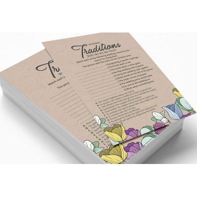 50 Cartões Quadrados Kraft Florais Rústicos em Branco para Preencher Ideias de Presente - Chá de Casamento e Despedida - Inkdotpot 12,7 Cm × 17,78 Cm / Rosa - Por Que Fazemos Isso?