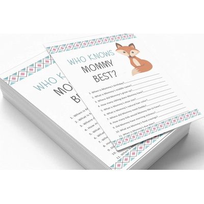 50 Cartões Alfabeto Infantil ABC Animais da Selva para Chá de Bebê Itens para Festa - Inkdotpot 12,7 Cm × 17,78 Cm / Branco - Quiz da Mamãe