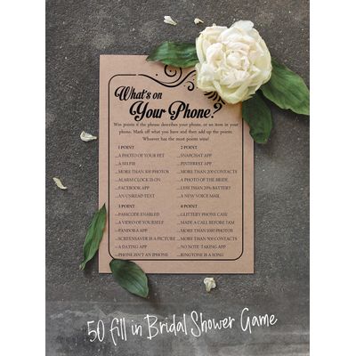 50 Cartões-Jogo Kraft Quadrados em Branco para Preencher Ideias de Presentes em Chá de Noiva e Despedida de Solteira - Inkdotpot 12,7 Cm × 17,78 Cm / Bege - O Que Tem no Seu Celular