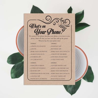 50 Cartões-Jogo Kraft Quadrados em Branco para Preencher Ideias de Presentes em Chá de Noiva e Despedida de Solteira - Inkdotpot 12,7 Cm × 17,78 Cm / Bege - O Que Tem no Seu Celular