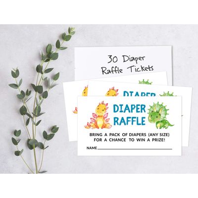 30 Cartões de Pedido de Livros para Chá de Bebê - Inkdotpot 5,08 Cm × 8,89 Cm / Branco - Sorteio de Fraldas