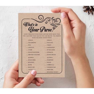 50 Cartões-Jogo Kraft Quadrados em Branco para Preencher Ideias de Presentes em Chá de Noiva e Despedida de Solteira - Inkdotpot 12,7 Cm × 17,78 Cm / Bege - Conjunto de 4