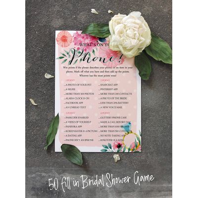 Cartões Florais Quadrados em Branco para Preencher Ideias de Presente para Chá de Noiva e Despedida de Solteira, Pacote com 50 - Inkdotpot 12,7 Cm × 17,78 Cm / Laranja - O Que Tem no Seu Celular