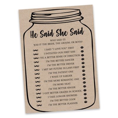 30 Convites em Branco Estilo Pote Mason Kraft Rústico para Chá de Noiva - Inkdotpot 12,7 Cm × 17,78 Cm / Bege - Ele Disse, Ela Disse