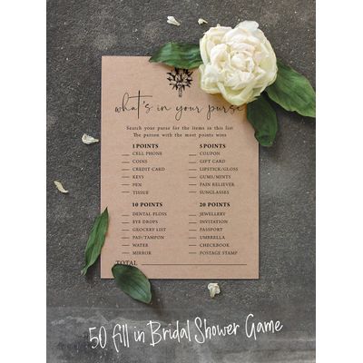 Pacote com 50 Cartões Rústicos de Papel Kraft Quadrados em Branco para Jogos, Chá de Noiva, Despedida de Solteira e Casamento - Inkdotpot 12,7 Cm × 17,78 Cm / Bege - O Que Tem na Sua Bolsa
