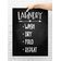 1 Peça Placa/Poster de Parede 'Lavar Secar Dobrar Repetir' para Decoração da Lavanderia - Inkdotpot 20,32 Cm × 25,4 Cm / Apenas Pôster