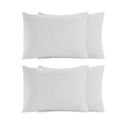 Kit 4 Fronhas em Malha Lisa Vivaldi Branco UN / Branco