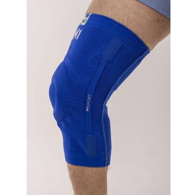 Joelheira Cruzeiro Licenciada Tamanho G Azul Royal N1 Sport Estabilização Patelar Hastes Laterais