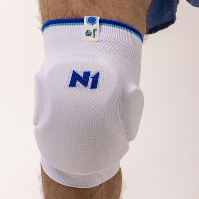 Joelheira Spry Branca Tamanho P Licenciada Cruzeiro EVA 15mm Alta Proteção Impacto
