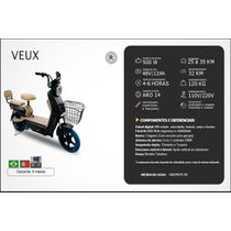 BICICLETA ELÉTRICA VEUX PRETA