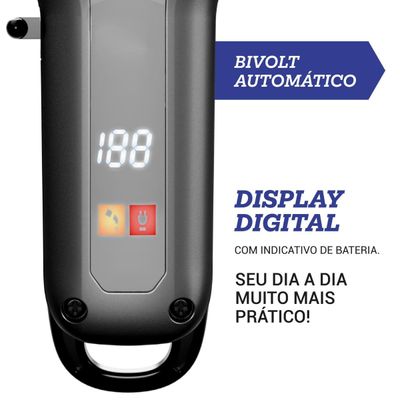Máquina de Cortar Cabelo Philco 8 Acessórios 10W PCR07 Bivolt