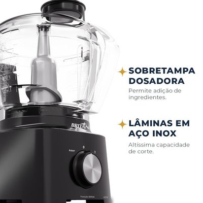 Processador Britânia 420W 1 Velocidade Preto BMN04A 127V