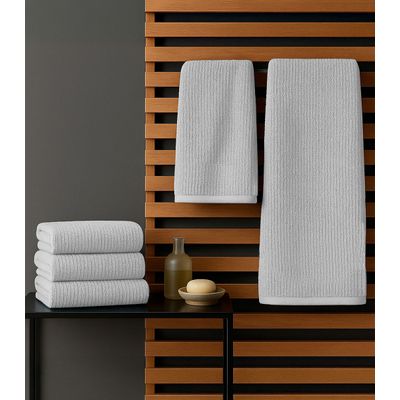 Kit Toalha De Rosto E Banho Algodão Rovitex Home Cinza UN / Cinza