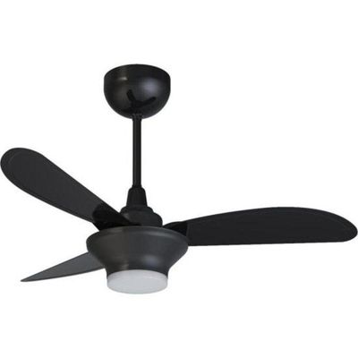 Ventilador De Teto Ventisol Mistral 3 Pás Preto Bivolt