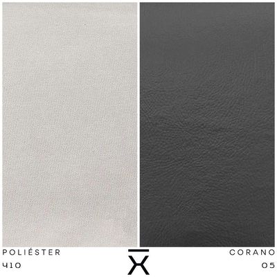 Poltrona Decorativa Chiara Base Orby Corano Preto/velosuede Off White - Nexta Casa
