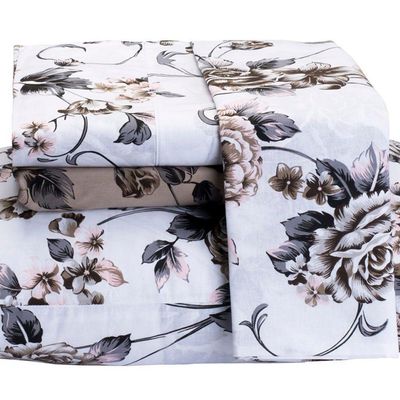 Jogo De Cama Desire Casal King Size 4 Peças Percal 200 Fios 100% Algodão - Estampa Samara