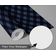 Papel de Parede Decorativo Autocolante Geométrico Vinílico Impermeável Azul Removível para Locatários, Quarto/Sala de Jantar - S4sassy 63,5 cm (L) × 152,4 cm (C) / Azul - Vinil Liso