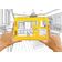 Trace Simples/Estável Molde Quadrado Geométrico Acadêmico, Ferramenta para Diagramas - Régua Plástica Retangular 21,5 x 15,2 cm - Traceease Amarelo