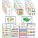 Traceease Pôsteres Educativos Laminados para Fundamental, Pacote c/25, Mapas EUA/Mundo, Sistema Solar, Matemática e Mais - IBA Crafts 21,59 Cm × 27,94 Cm / Multicolorido
