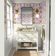 Papel de Parede Autoadesivo com Estampa Botânica de Lírios, Vinil Impermeável Removível para Quarto e Sala de Jantar - S4sassy 63,5 cm (L) × 304,8 cm (C) / Roxo - Vinil Texturizado