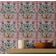Papel de Parede Vinílico Impermeável Autoadesivo Estilo Azulejo Art Déco Árvore da Vida Rosa para Cozinha - S4sassy 63,5 cm (L) × 609,6 cm (C) / Rosa - Vinil Liso