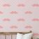 Papel de Parede Vinílico Autoadesivo Estampa de Bigode Rosa, Fácil Aplicação para Quarto Infantil e Sala de Brincar - S4Sassy 63,5 cm (L) × 609,6 cm (C) / Rosa - Vinil Liso