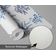 Papel de Parede Autoadesivo Mural com Estampa de Samambaia Azul e Folhagem para Entrada e Escritório, Papel Contact Destacável - S4sassy 63,5 cm (L) × 609,6 cm (C) / Azul - Vinil Texturizado