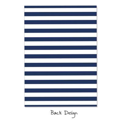 30 Cartões Náuticos para Chá de Bebê Preenchíveis Unissex - Inkdotpot 12,7 Cm × 17,78 Cm / Azul - Conjunto