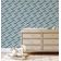 Papel de Parede Autoadesivo Estampa Zigzag Labirinto Verde, Vinílico Removível para Parede de Entrada, Solução Fácil de Decoração - S4sassy 63,5 cm (L) × 152,4 cm (C) / Verde - Vinil Liso