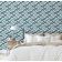 Papel de Parede Autoadesivo Estampa Zigzag Labirinto Verde, Vinílico Removível para Parede de Entrada, Solução Fácil de Decoração - S4sassy 63,5 cm (L) × 152,4 cm (C) / Verde - Vinil Liso