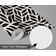 Papel de Parede Padrão de Folhas Moderno, Preto, Vinil Autoadesivo Decorativo, Aplicação Fácil para Quarto, Armários e Sala - S4Sassy 63,5 cm (L) × 304,8 cm (C) / Preto - Vinil Liso