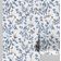 Papel de Parede Monocromático Autoadesivo com Pássaros e Ramos, Vinil Azul Removível DIY para Parede de Entrada, Decoração Fácil - S4Sassy 63,5 cm (L) × 609,6 cm (C) / Azul - Vinil Texturizado