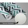 Papel de Parede Autoadesivo Estampa Zigzag Labirinto Verde, Vinílico Removível para Parede de Entrada, Solução Fácil de Decoração - S4sassy 63,5 cm (L) × 152,4 cm (C) / Verde - Vinil Texturizado