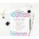 Conjunto Donuts para Chá de Bebê com 50 Cartões Alfabeto ABC Ele ou Ela - Inkdotpot 12,7 Cm × 17,78 Cm / Branco - Quiz da Mamãe