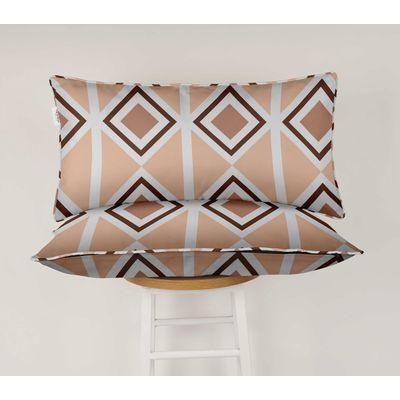Capa de Almofada Lombar Retangular de Poliéster para Uso Interno e Externo, à Prova d'Água - Vargottam 30,48 Cm × 45,72 Cm / Laranja