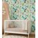 Papel de Parede Adesivo Removível Impermeável Estampa de Gatos para Quarto Infantil - Verde - S4Sassy 63,5 cm (L) × 609,6 cm (C) / Verde - Vinil Liso