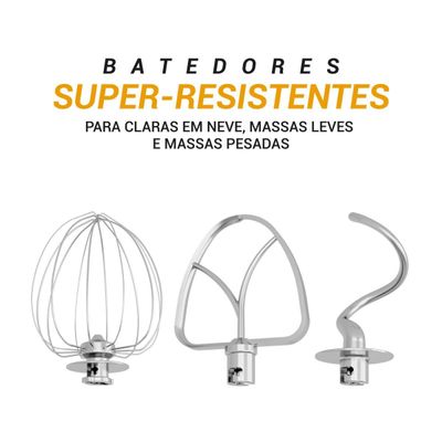 Batedeira Planetária Philco 900W 5L Turbo Vermelha PBP90B 220V