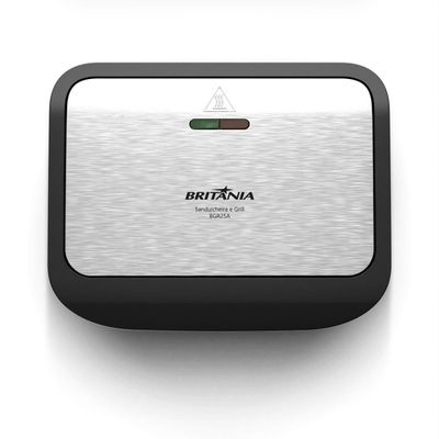 Sanduicheira e Grill Britânia Antiaderente 750W BGR25A 220V
